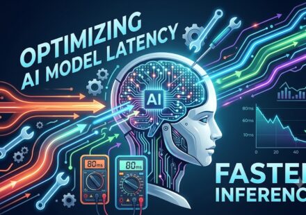 Infographic detailing how to fix open source AI model latency for faster inference.