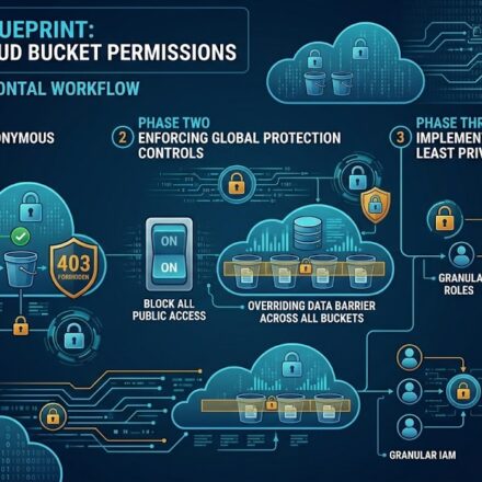 A tactical security matrix showing how to audit cloud storage bucket permissions safely to prevent data leaks