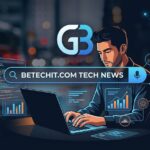 A person analyzing Betechit.com tech news on a modern laptop screen for the latest digital insights.