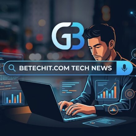 A person analyzing Betechit.com tech news on a modern laptop screen for the latest digital insights.